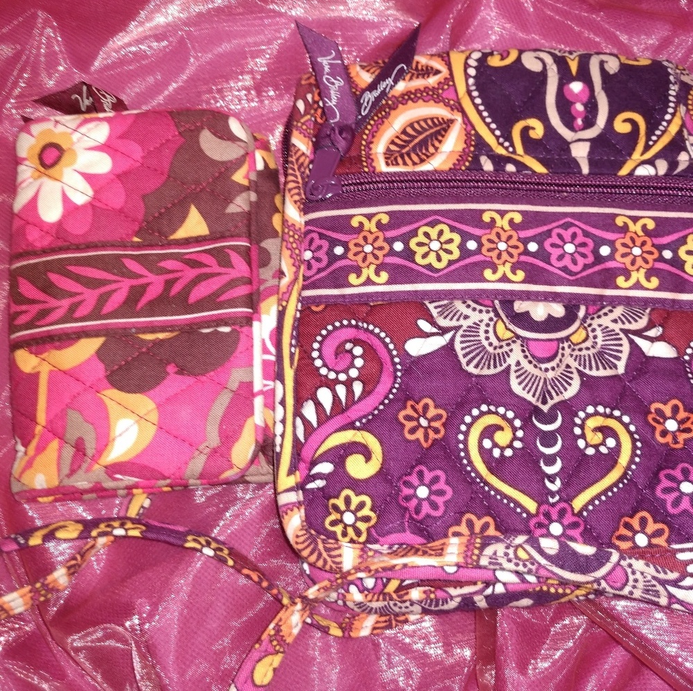 Vera Bradley Safari Sunset Crossbody & Wallet